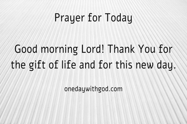 Prayer for Today - Nov 24th