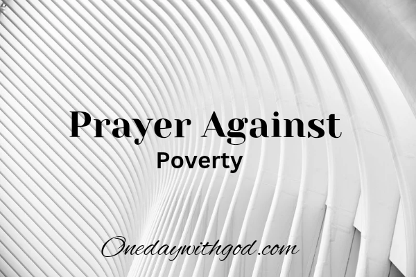 Prayer Against Poverty