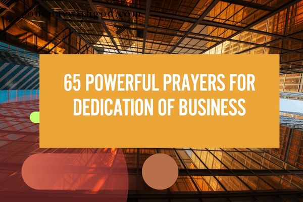 Prayers for Dedication of Business